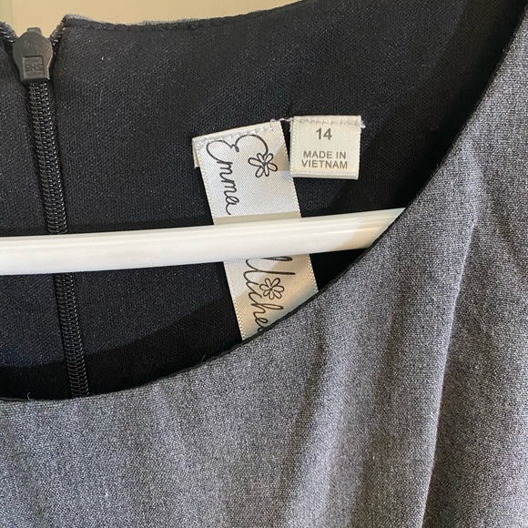 Emma & Michelle size 14 gray sheath dress - Picture 3 of 4